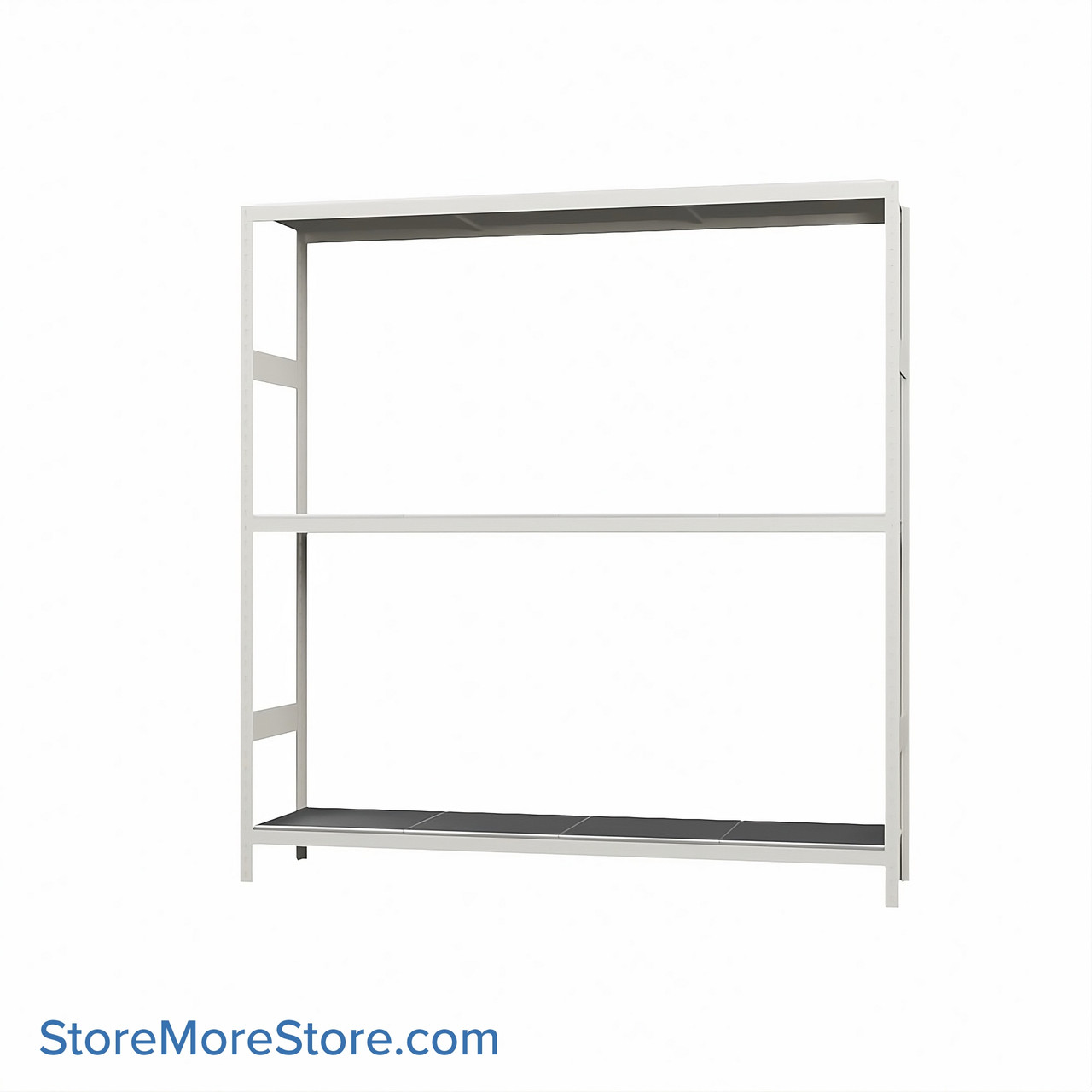 Wide Span Shelving, 72" W x 18" D x 75" H, Open - Starter, Medium-Duty (14-Gauge), Steel, 3 Adjustable Levels