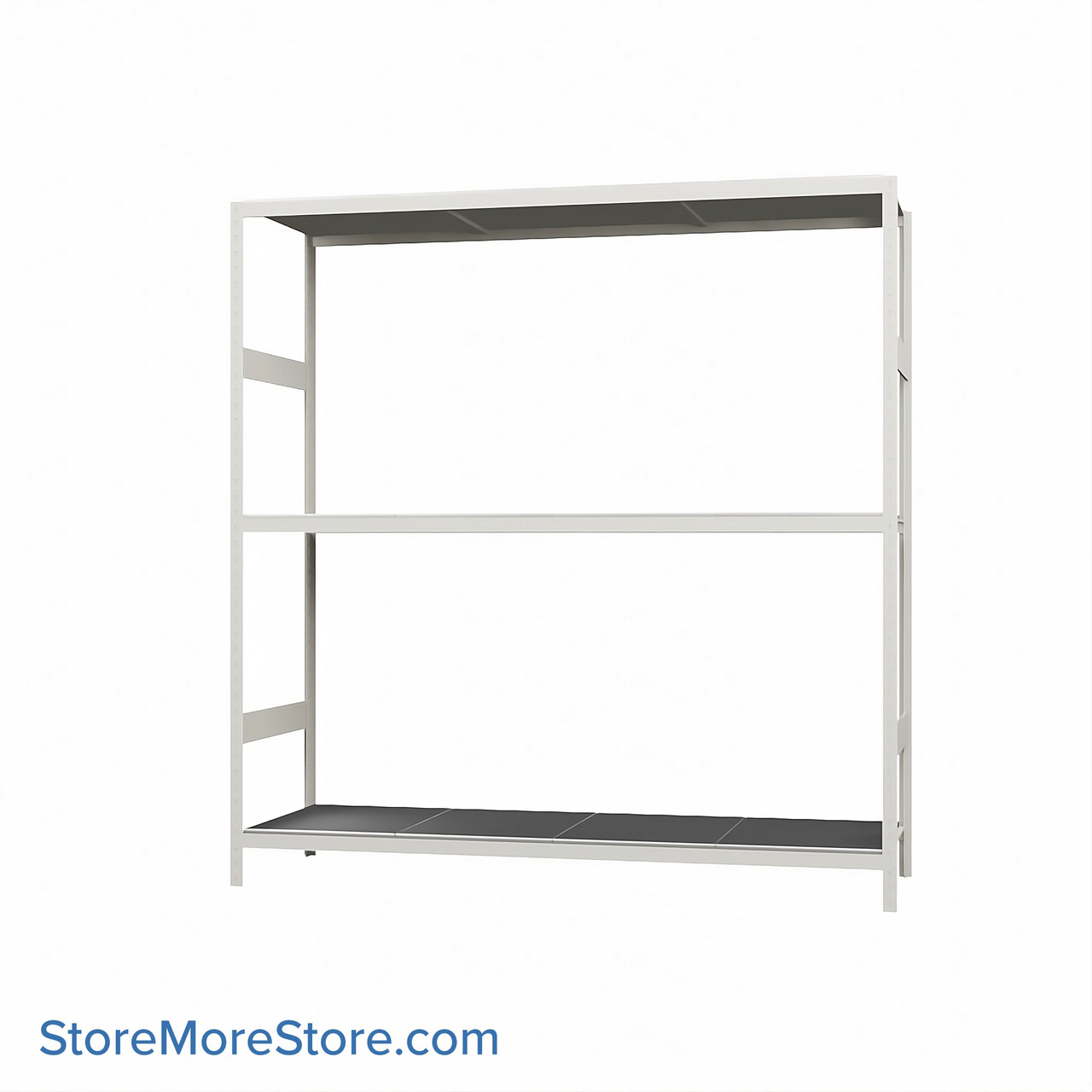 Wide Span Shelving, 72" W x 24" D x 75" H, Open - Starter, Medium-Duty (14-Gauge), Steel, 3 Adjustable Levels