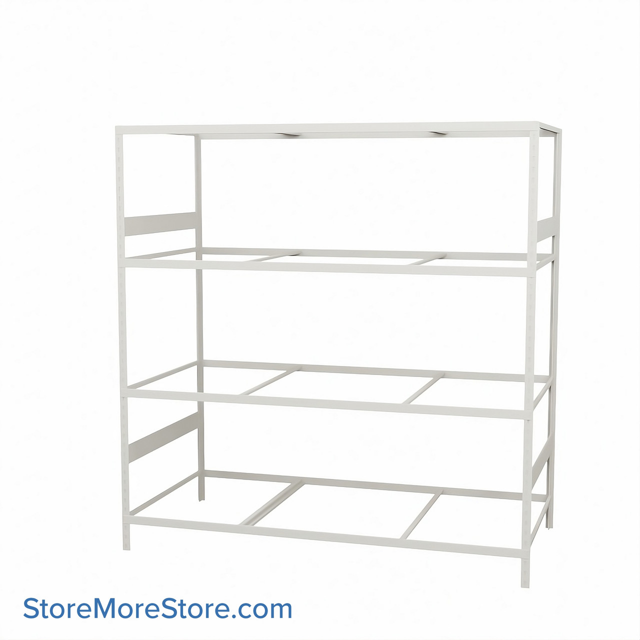 Wide Span Shelving, 72" W x 36" D x 75" H, Open - Starter, Medium-Duty (14-Gauge), No Decking, 4 Adjustable Levels