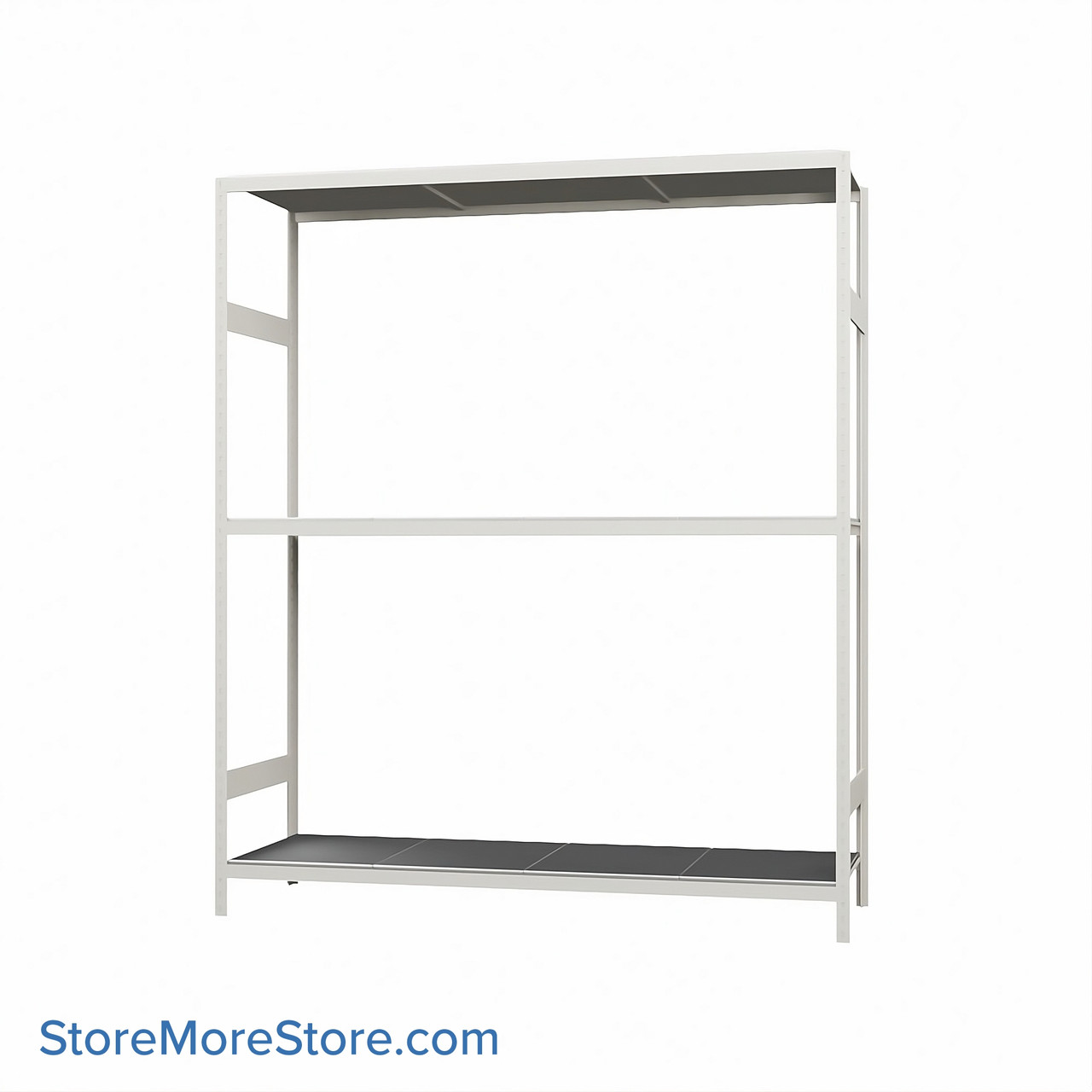 Wide Span Shelving, 72" W x 24" D x 87" H, Open - Starter, Medium-Duty (14-Gauge), Steel, 3 Adjustable Levels