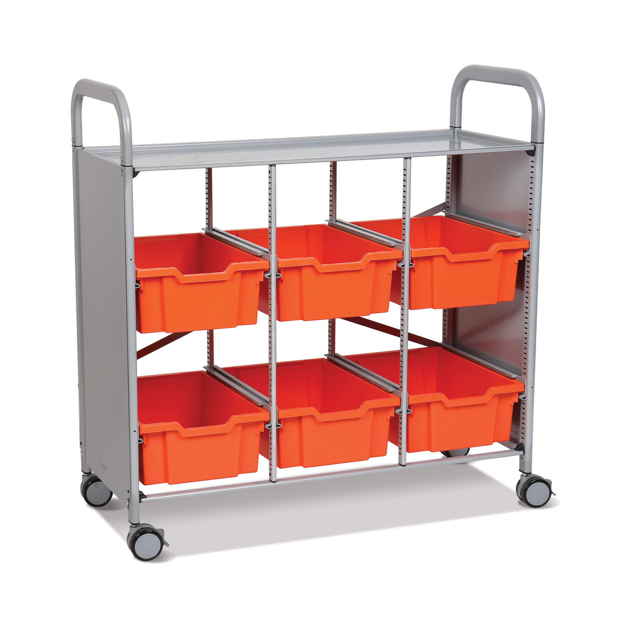 Book Cart with Bins