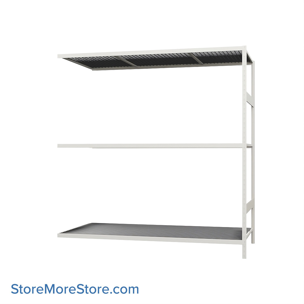 Wide Span Shelving, 72" W x 36" D x 75" H, Open - Adder, Medium-Duty (14-Gauge), Wire, 3 Adjustable Levels