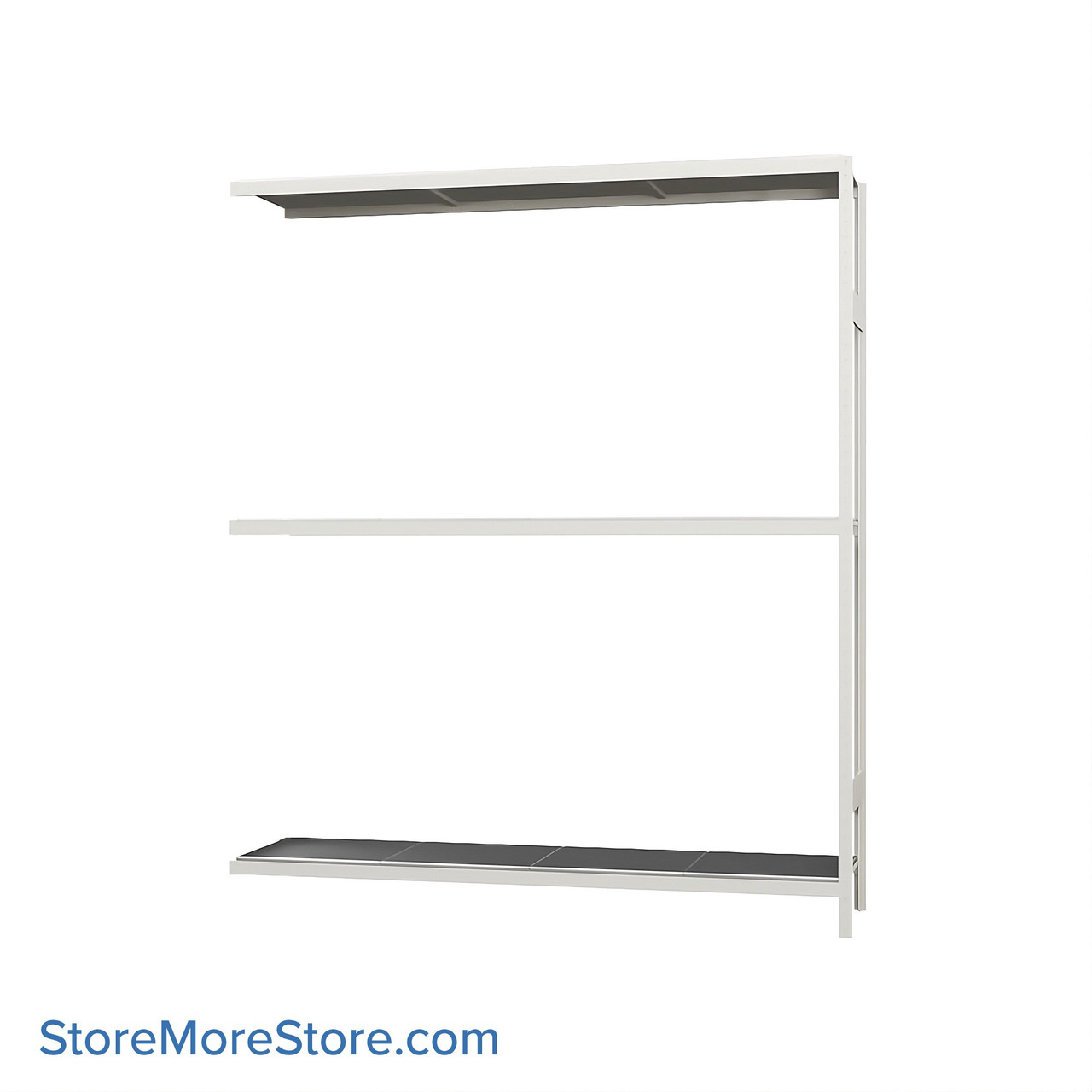 Wide Span Shelving, 72" W x 18" D x 87" H, Open - Adder, Medium-Duty (14-Gauge), Steel, 3 Adjustable Levels