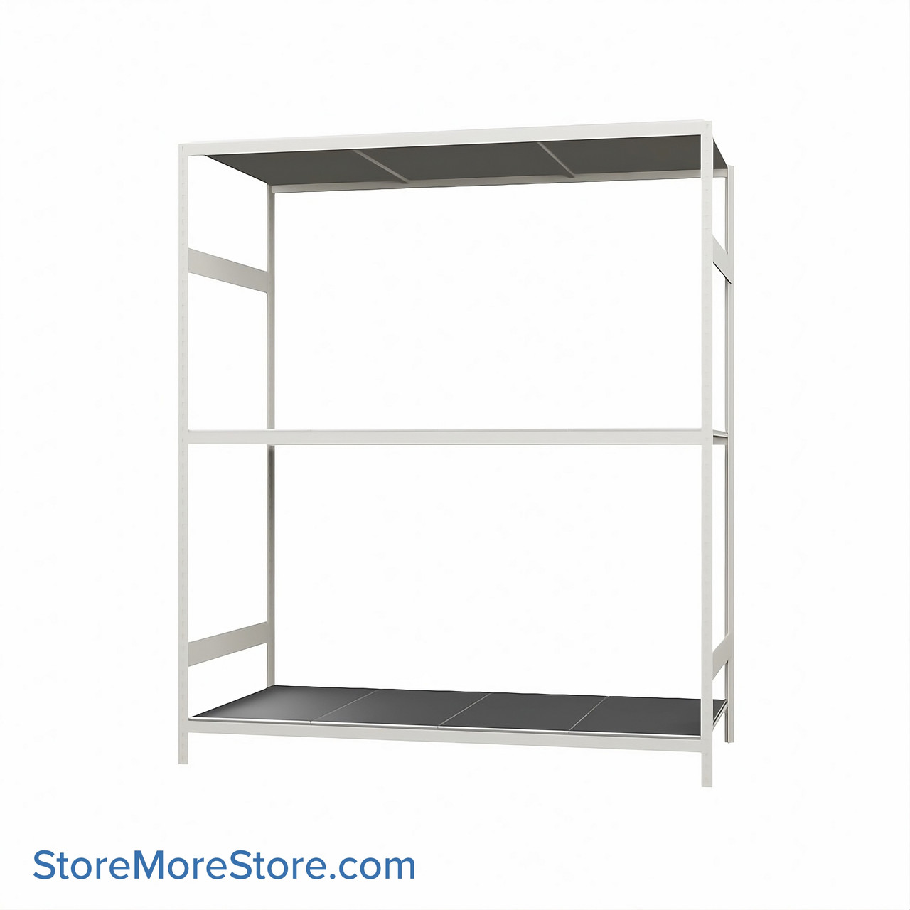 Wide Span Shelving, 72" W x 36" D x 87" H, Open - Starter, Medium-Duty (14-Gauge), Steel, 3 Adjustable Levels
