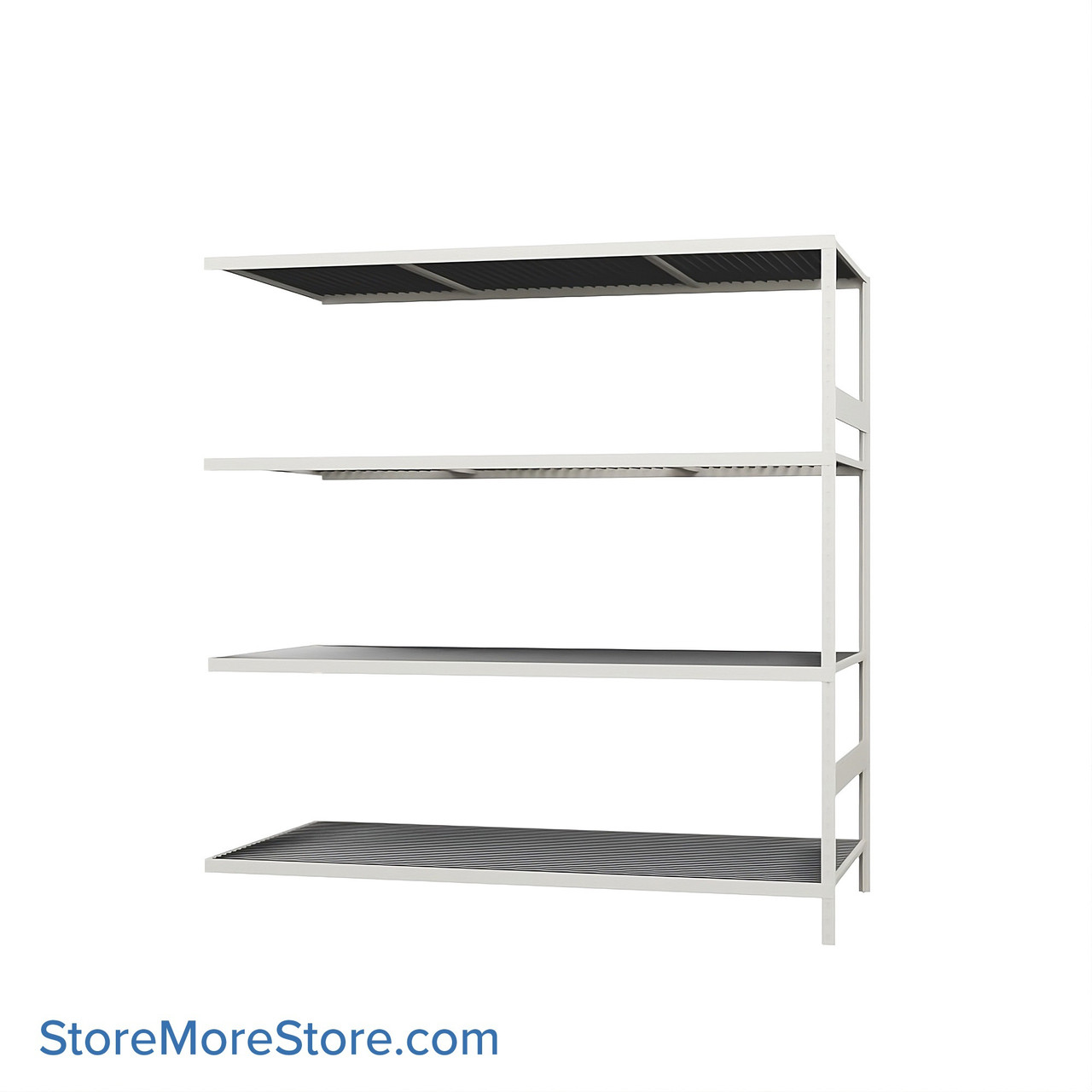 Wide Span Shelving, 72" W x 36" D x 75" H, Open - Adder, Medium-Duty (14-Gauge), Wire, 4 Adjustable Levels
