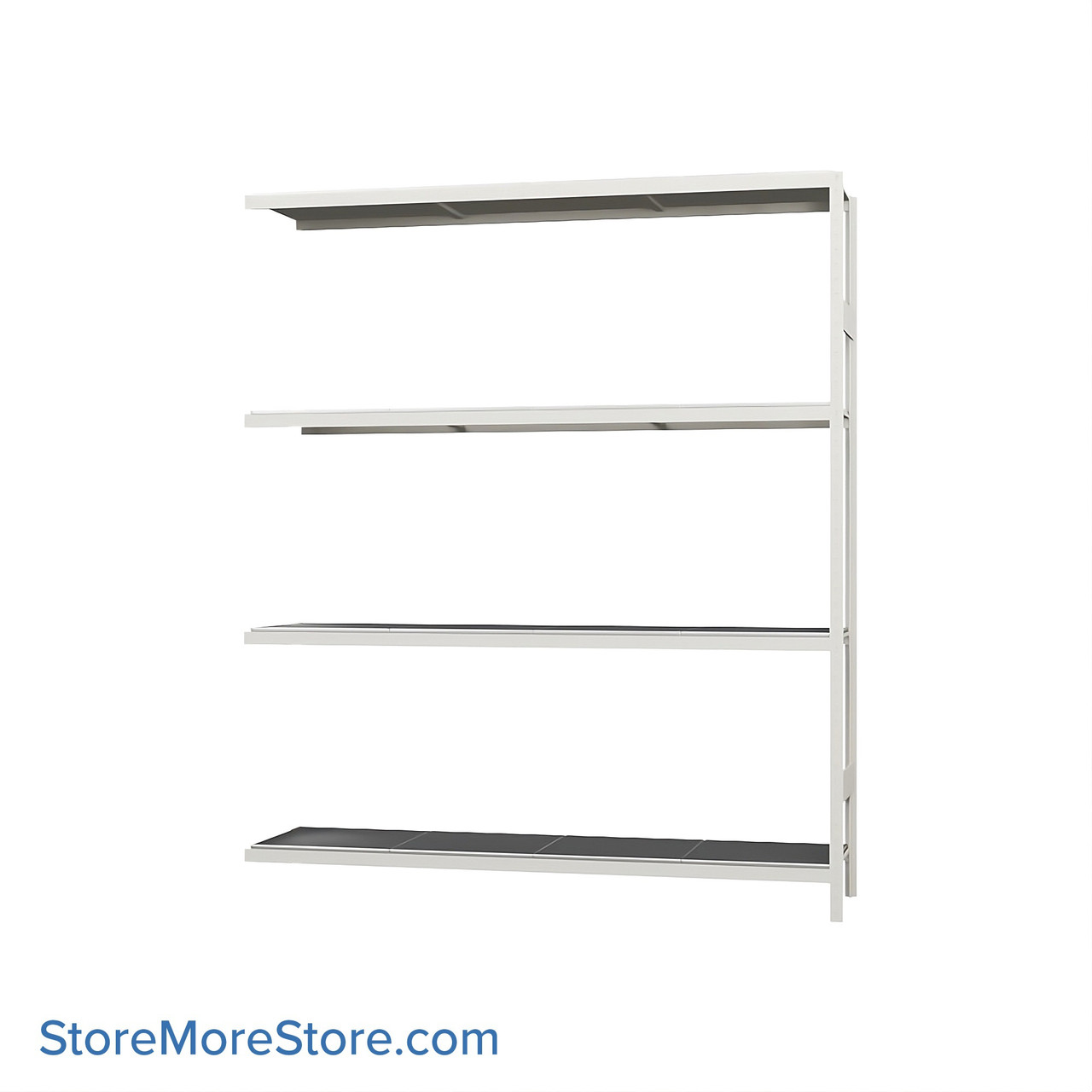 Wide Span Shelving, 72" W x 18" D x 87" H, Open - Adder, Medium-Duty (14-Gauge), Steel, 4 Adjustable Levels