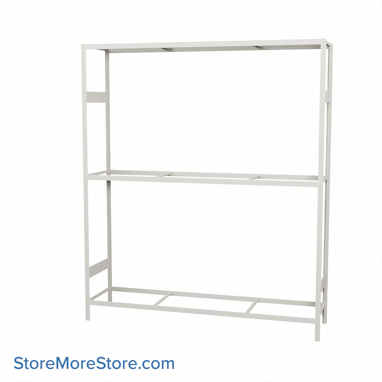 Wide Span Shelving, 72" W x 18" D x 87" H, Open - Starter, Medium-Duty (14-Gauge), No Decking, 3 Adjustable Levels