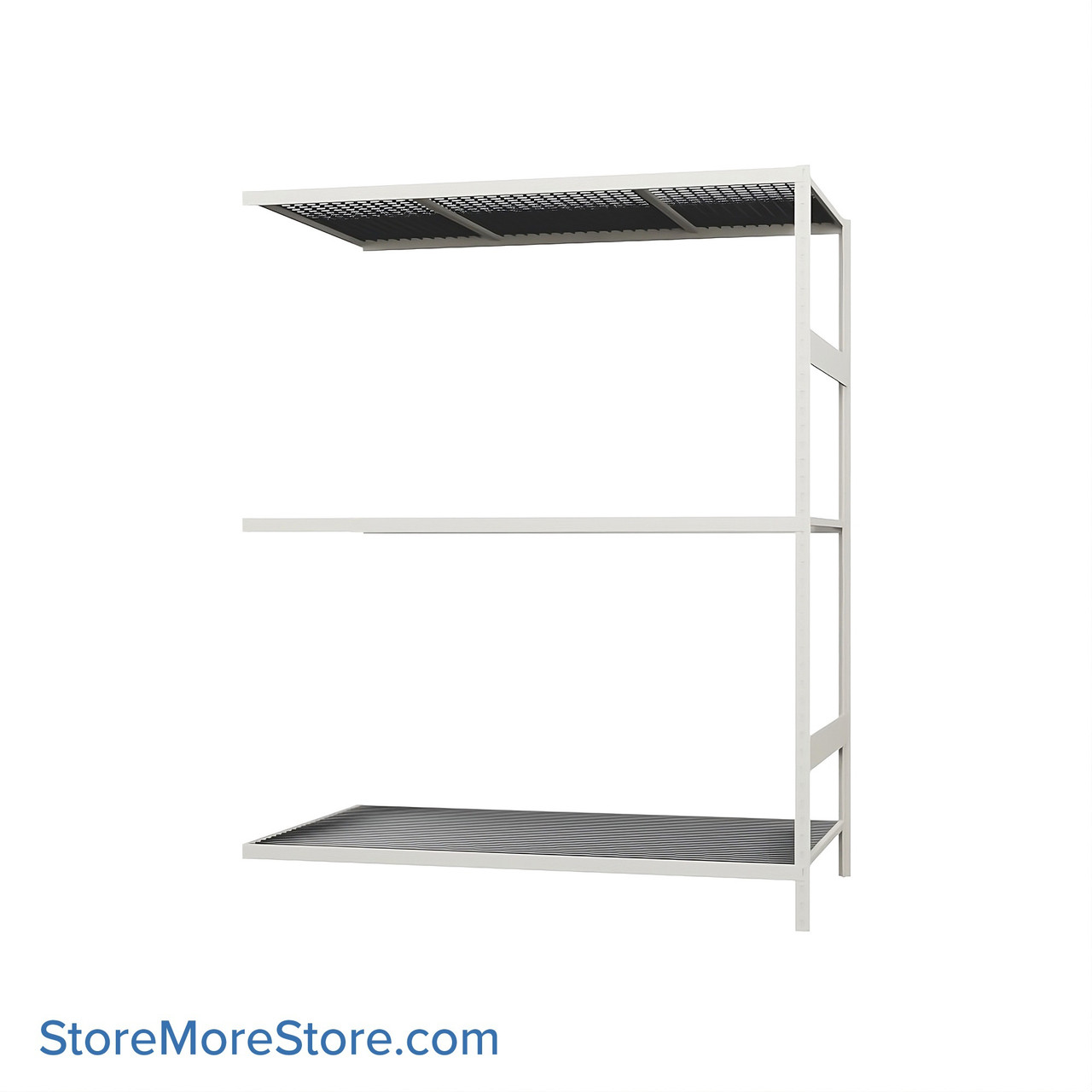 Wide Span Shelving, 60" W x 36" D x 75" H, Open - Adder, Medium-Duty (14-Gauge), Wire, 3 Adjustable Levels