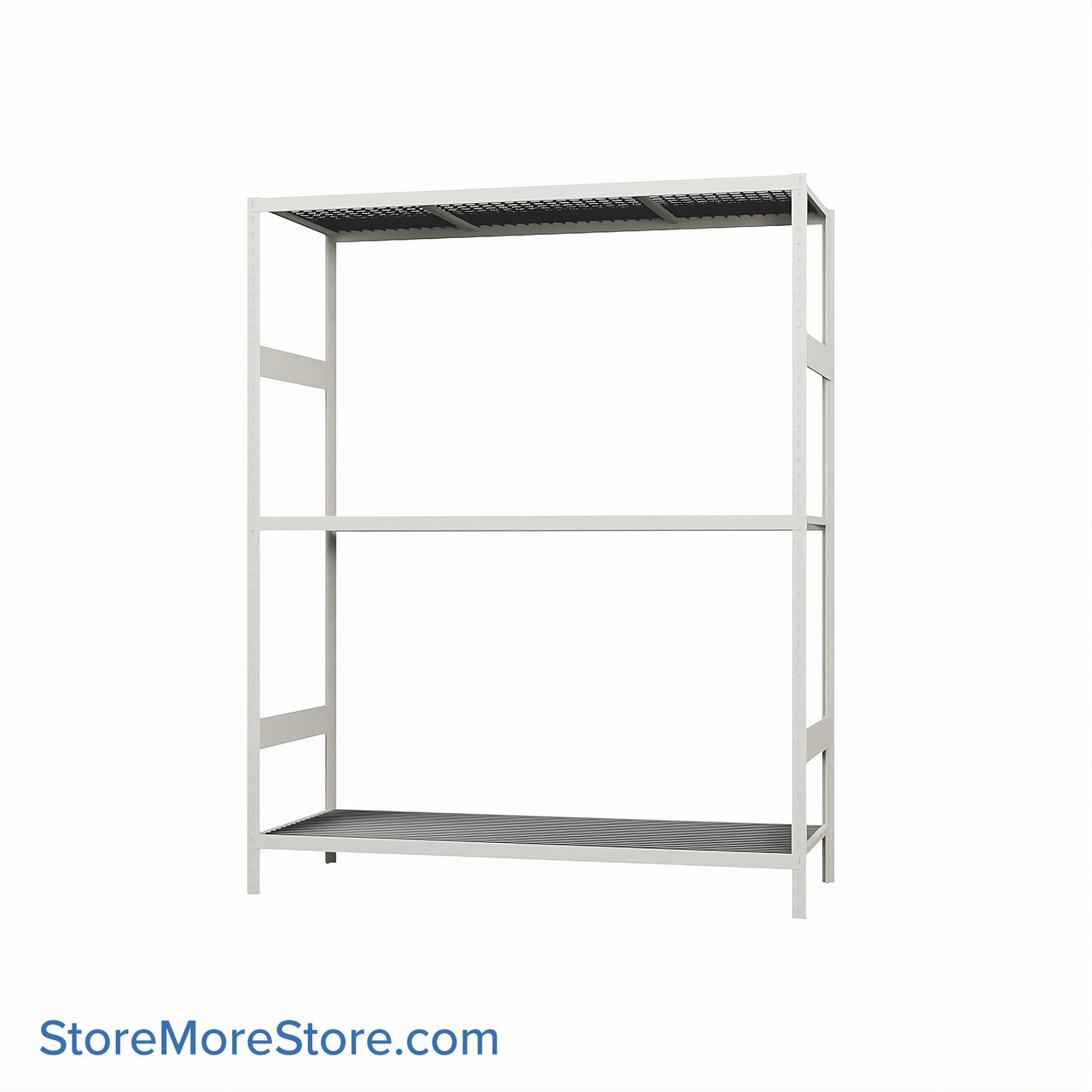 Wide Span Shelving, 60" W x 24" D x 75" H, Open - Starter, Medium-Duty (14-Gauge), Wire, 3 Adjustable Levels