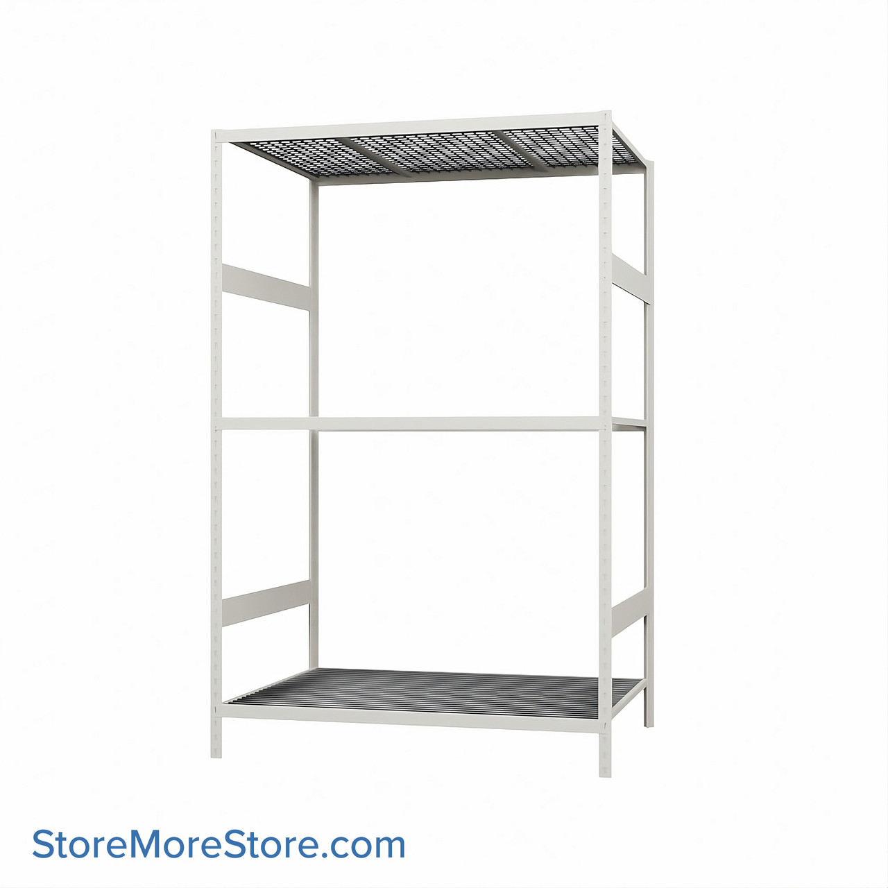 Wide Span Shelving, 48" W x 36" D x 75" H, Open - Starter, Medium-Duty (14-Gauge), Wire, 3 Adjustable Levels