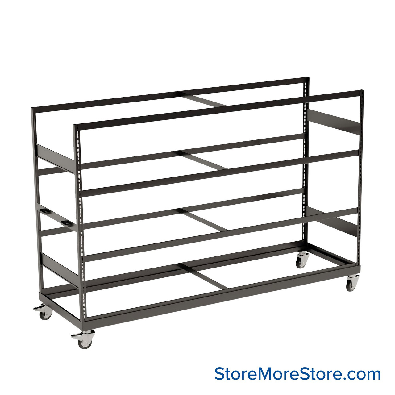 Heavy Duty Shelving on Wheels, 96" W x 30" D x 80.25" H