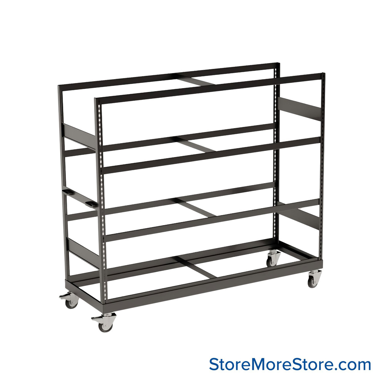 Heavy Duty Shelving on Wheels, 72" W x 24" D x 80.25" H