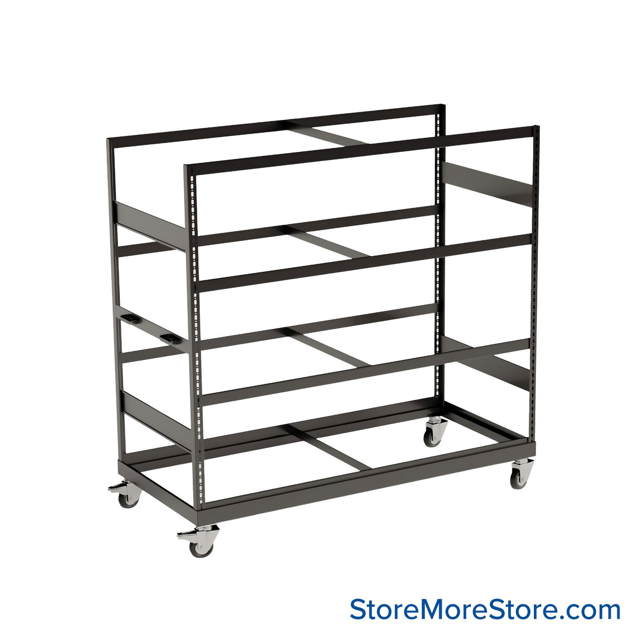 Heavy Duty Shelving on Wheels, 66" W x 30" D x 68.25" H