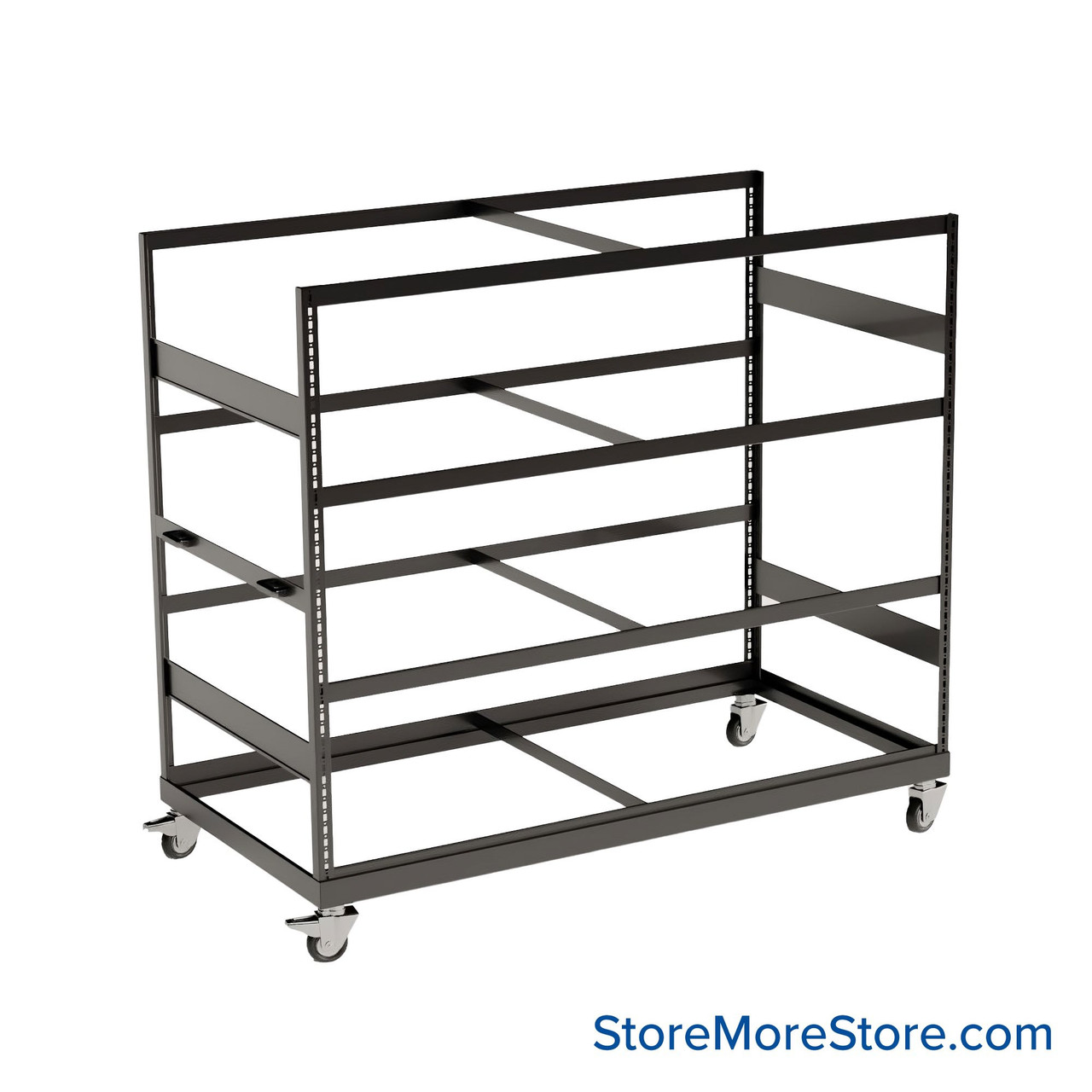 Heavy Duty Shelving on Wheels, 72" W x 36" D x 80.25" H