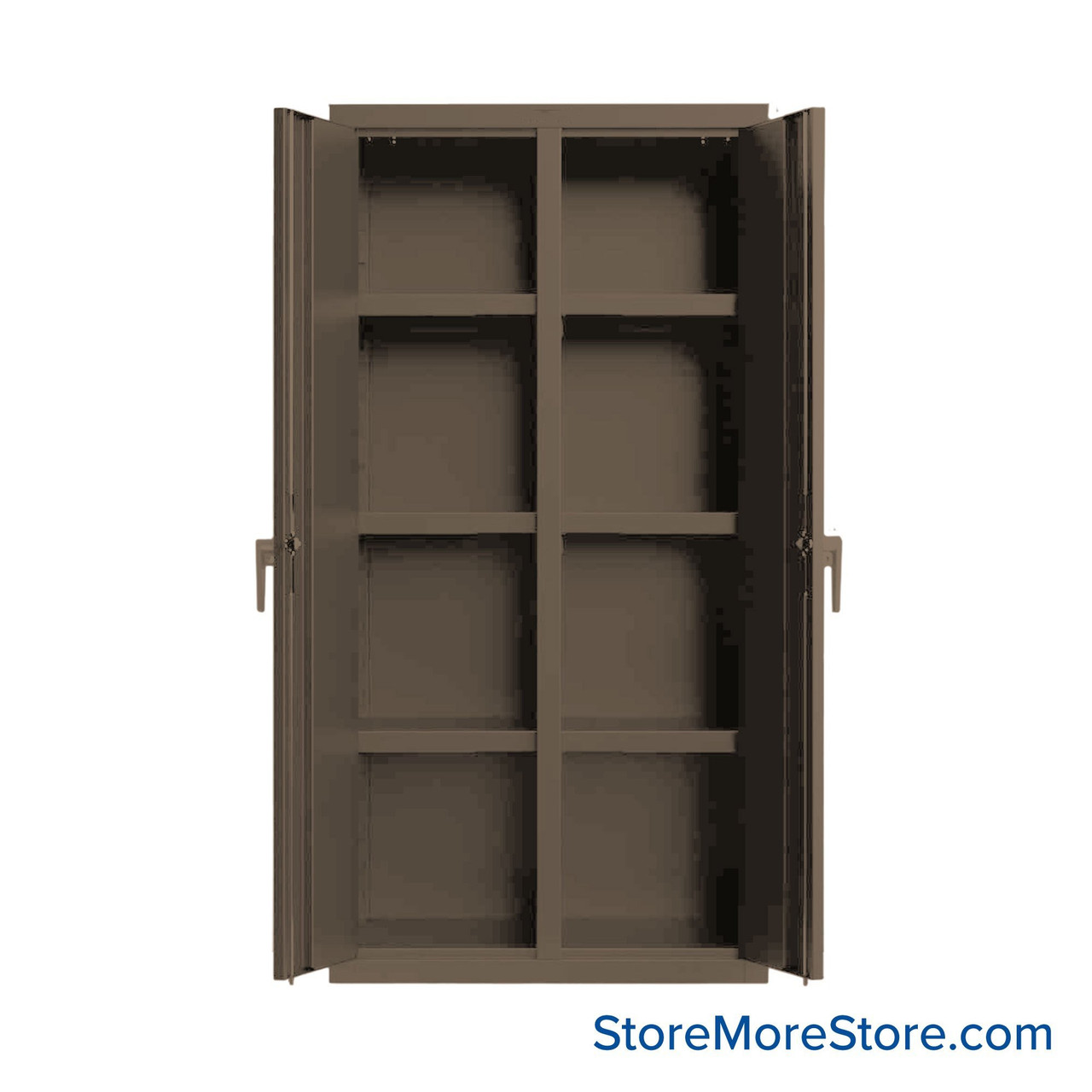 Industrial Cabinet, 36" W x 72" H, Heavy Duty 18-Gauge Steel, No Drawers, Advanced Digital Lock