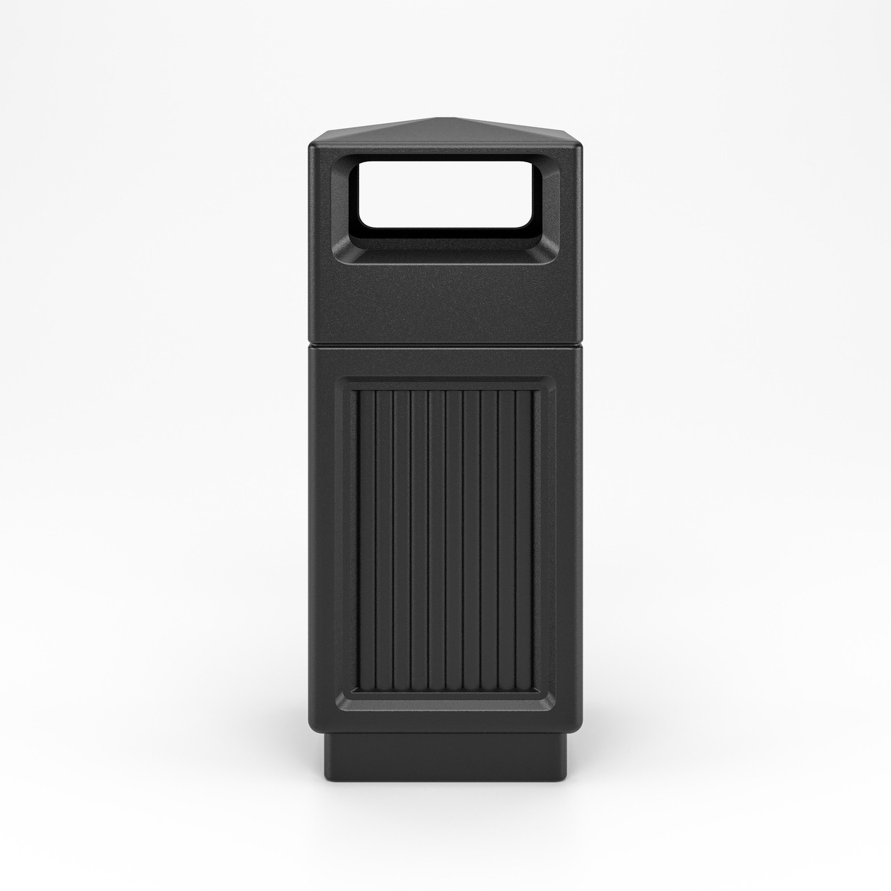 Compact Recessed Panel Trash Can 15 Gallon
