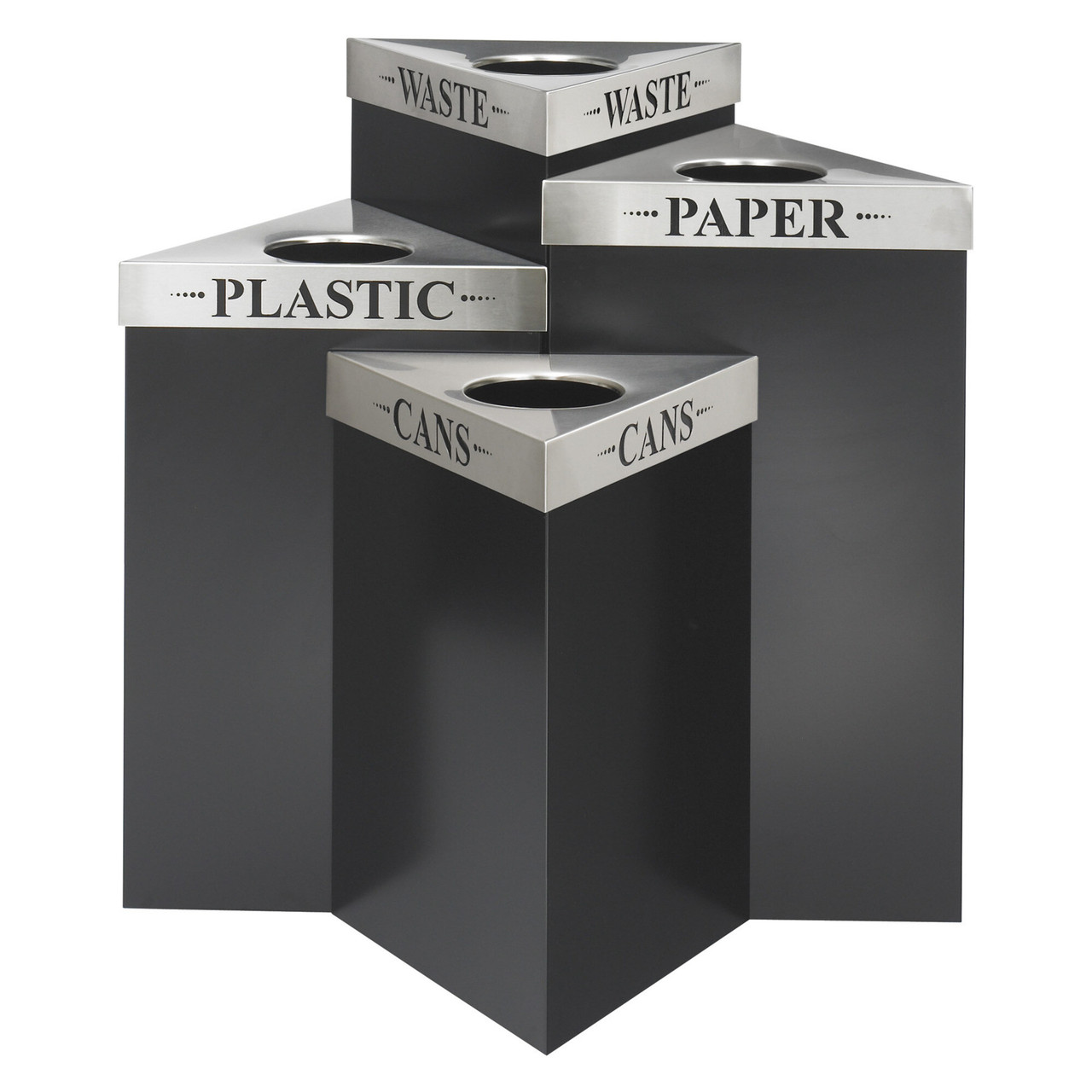 Trifecta Waste Receptacle