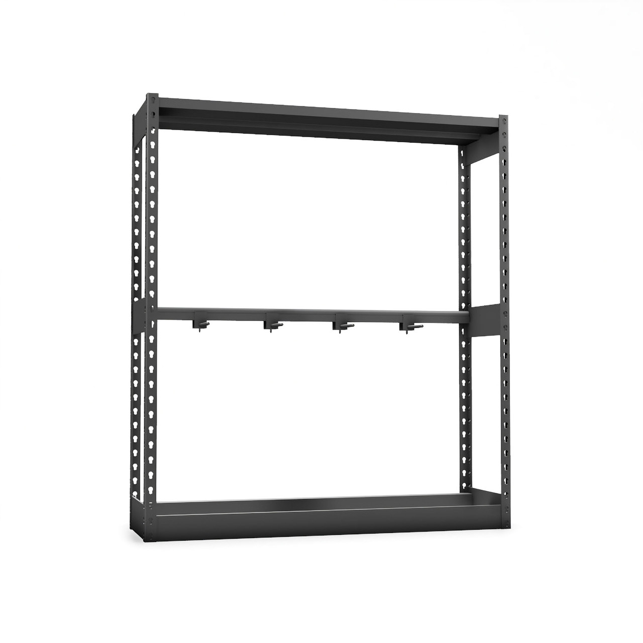 Golf Club Bag Storage, 50" W x 15" D x 57" H, 4 Standard or 3 Pro Bags