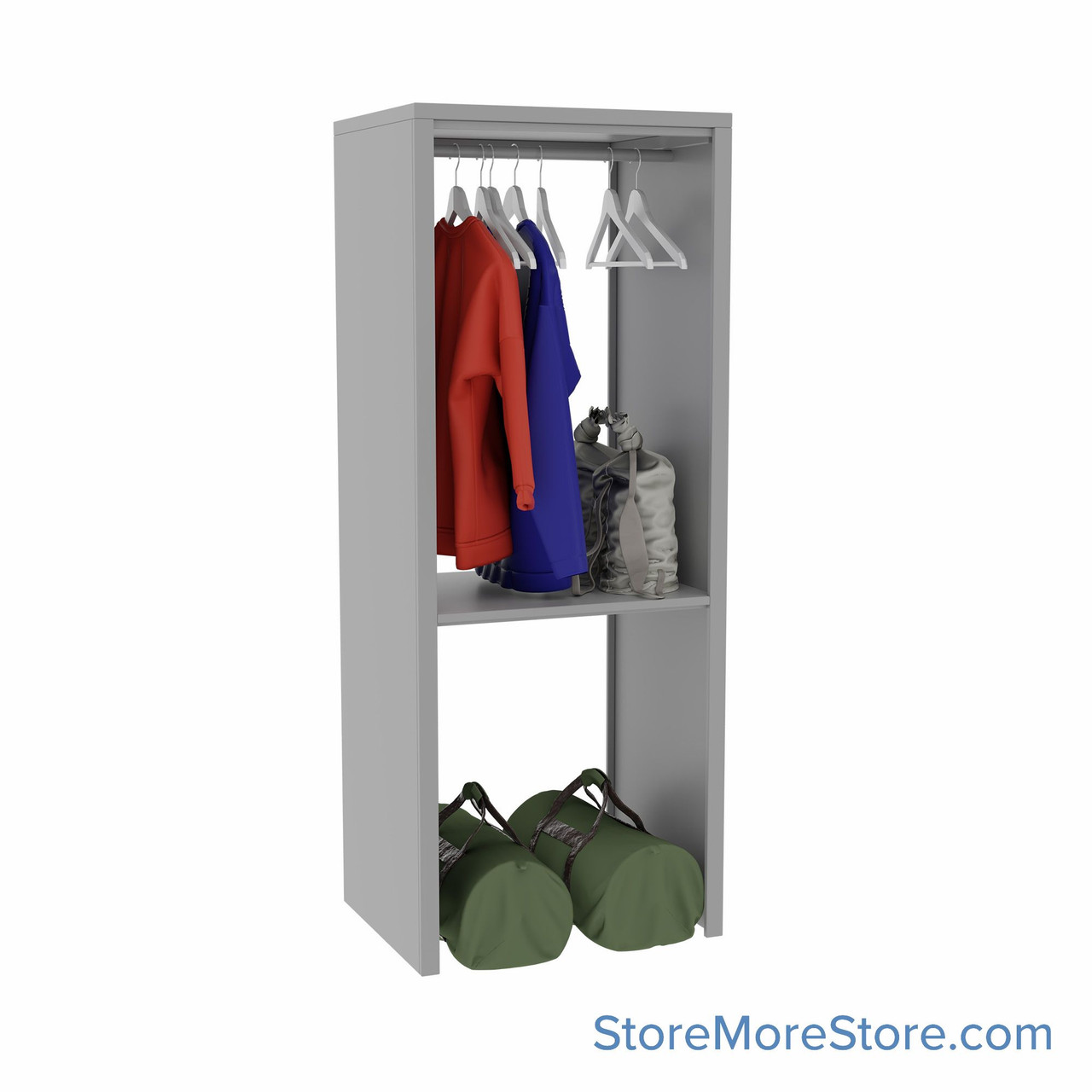 Athletic Shelving, 30" W x 24" D x 88" H