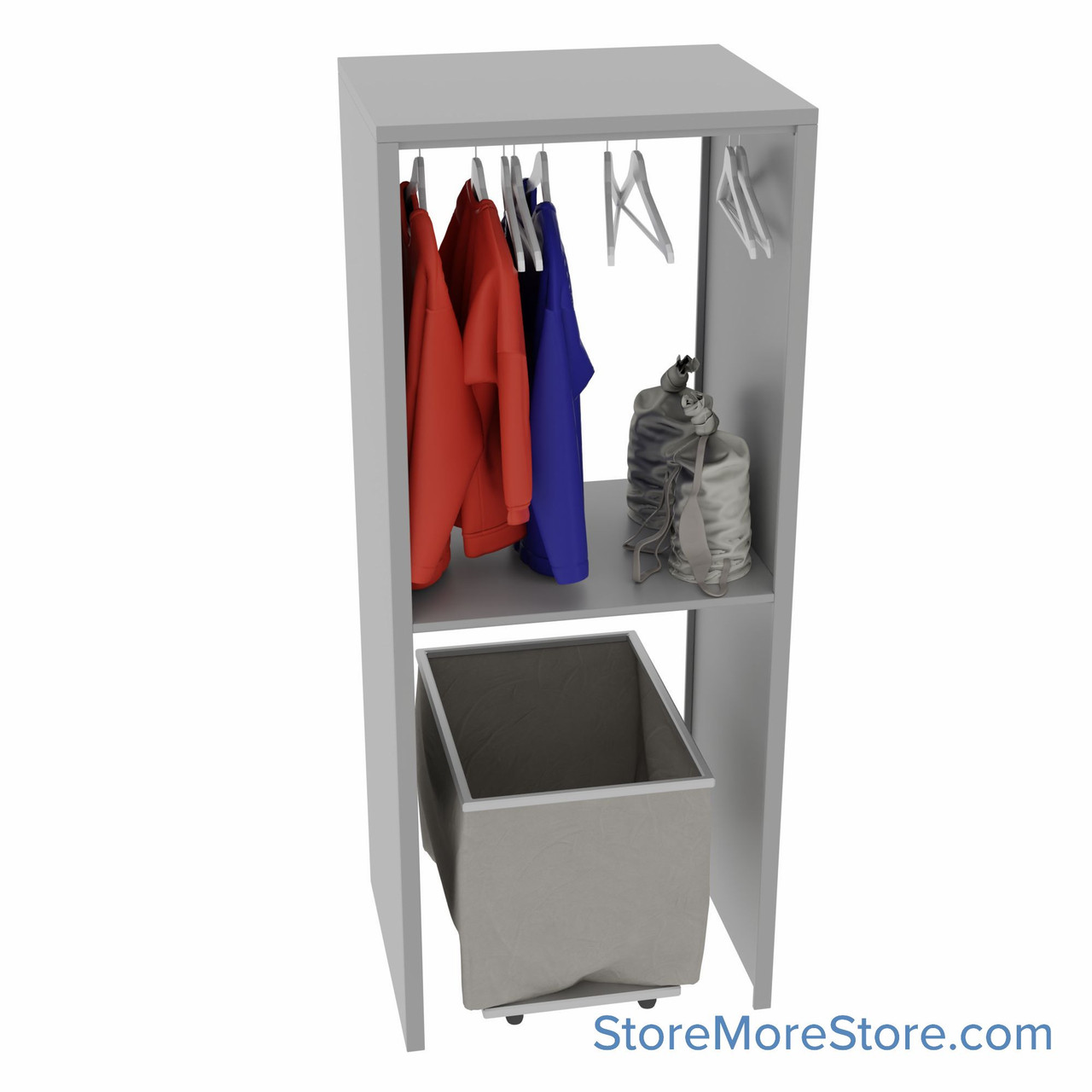 Athletic Shelving, 36" W x 30" D x 88" H