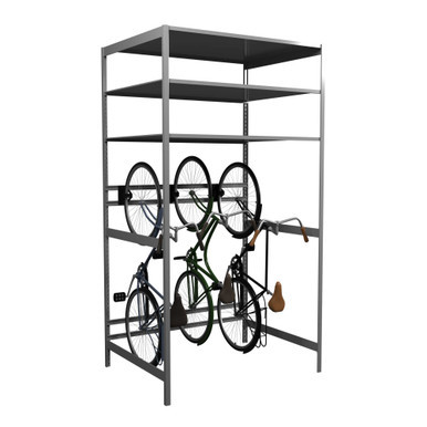 Vertical Bike Storage Rack, 48" W x 18" D x 88" H