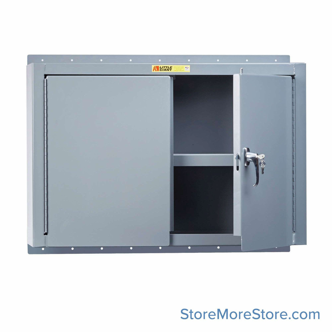 Heavy Duty Wall Cabinet, 36" W, Center Shelf