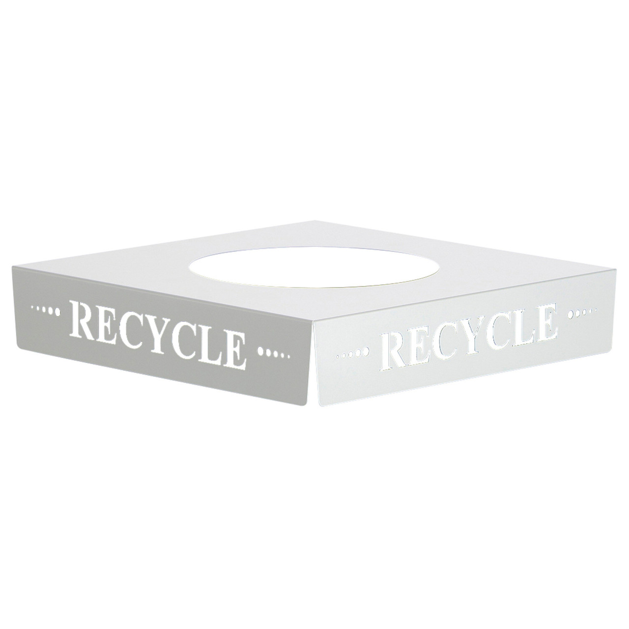 Square Recycling Lid with Inscription