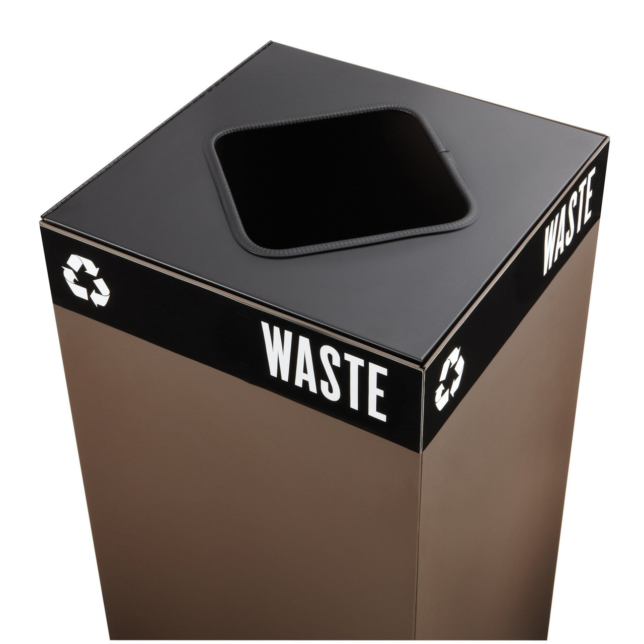 Square Recycling Lid with Square Opening