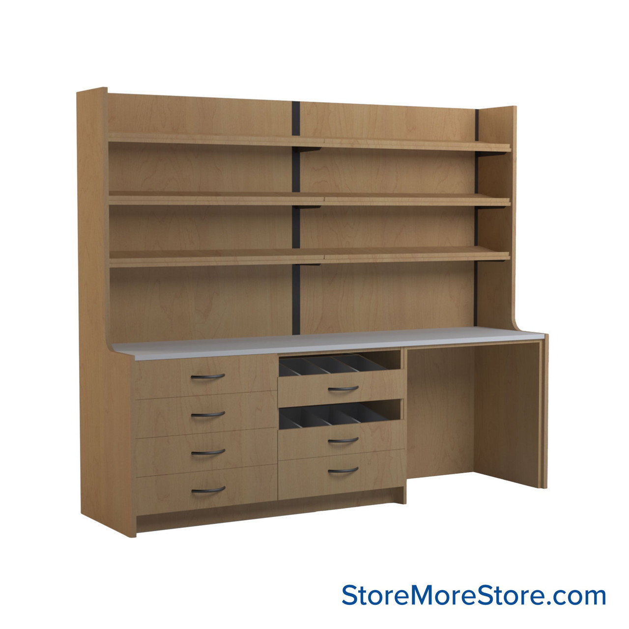Pharmacy Cabinets, 96" W x 26" D, 8' Wide - Option 1