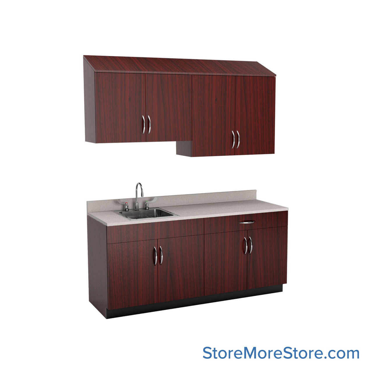Exam Room Cabinets, 72" W, 6" Wide - Option 1 Exam Room Layout