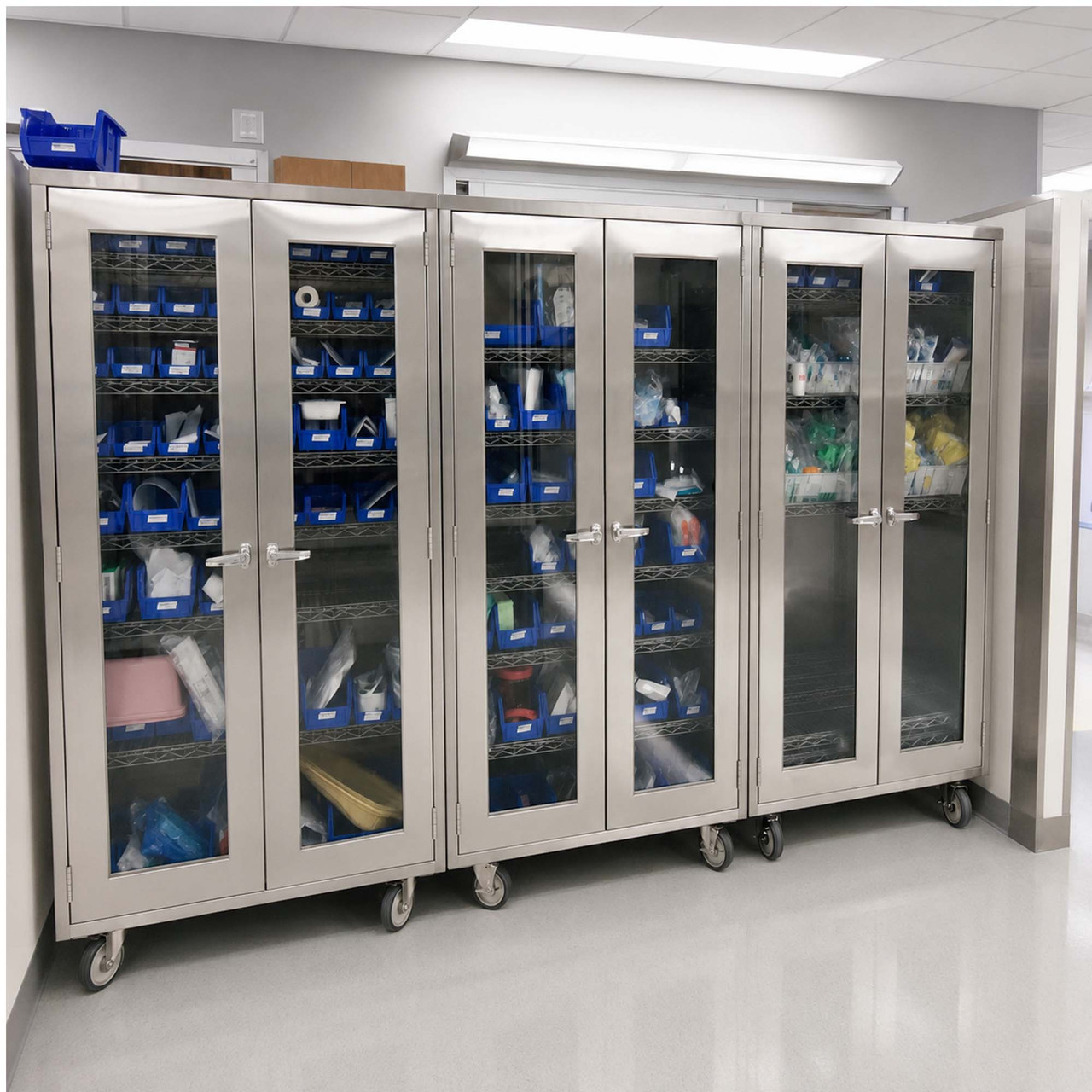 Stainless Steel Medical Cabinet, 24