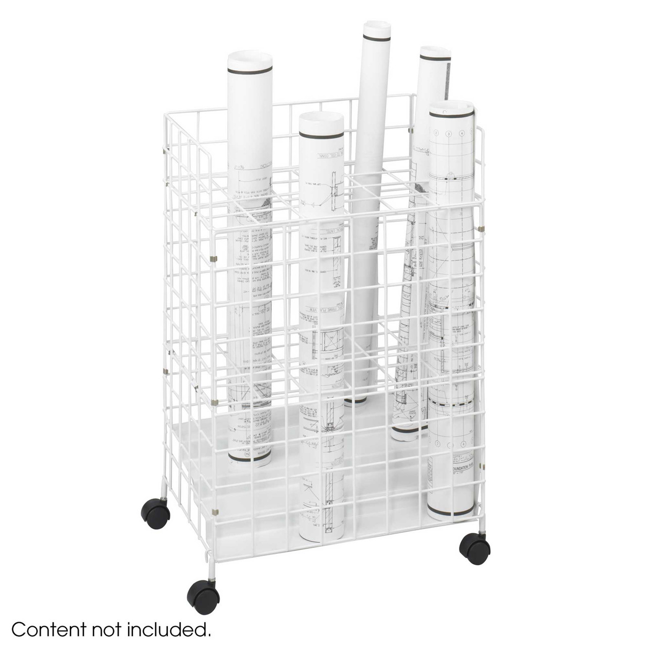 Mobile Storage for Rolled Drawings, 21" W x 14.25" D x 31.75" H