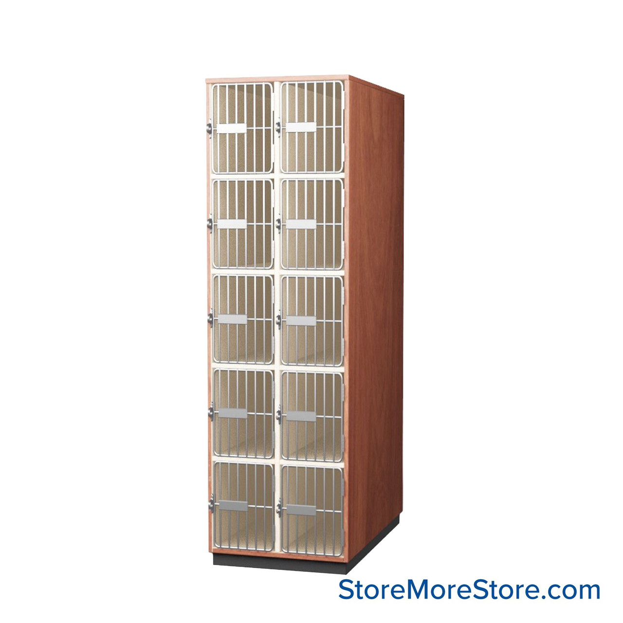 Instrument Storage Cabinets, 27" W, Ten 15"H Compartments, Individual Grille Doors Swinging Right