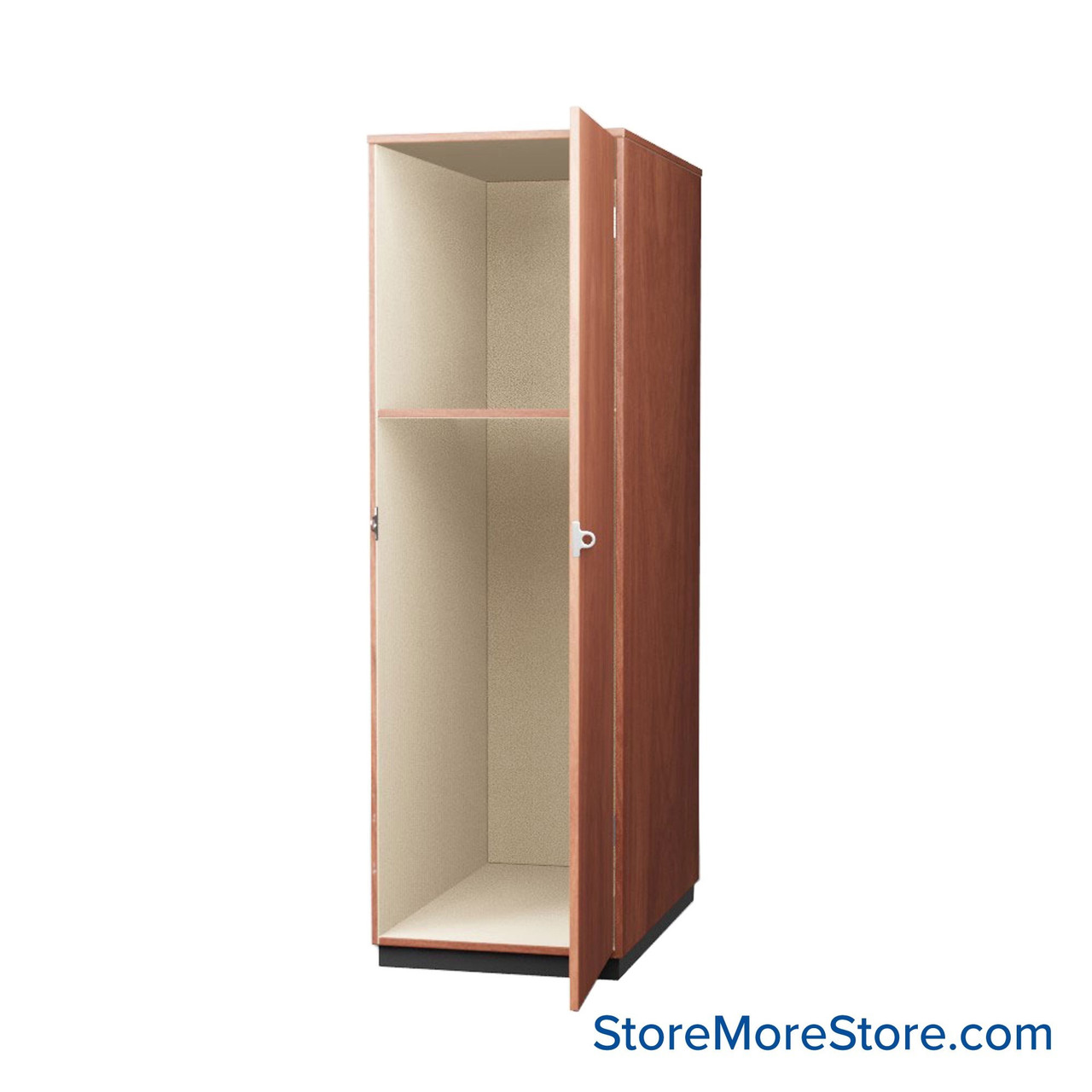 Instrument Storage Cabinets, 27" W, One 25.5"H & One 52"H Compartments, Laminate Doors Swinging Right