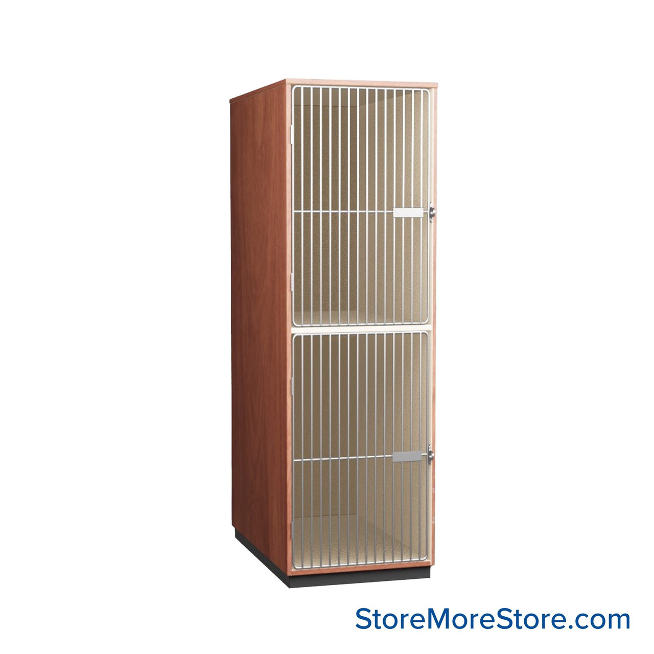 Instrument Storage Cabinets, 27" W, Two 38.75"H Compartments, Two Grille Doors Swinging Left