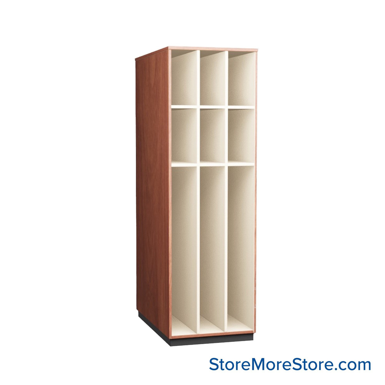 Instrument Storage Cabinets, 27" W, Six 15"H & Three 46.625"H Compartments