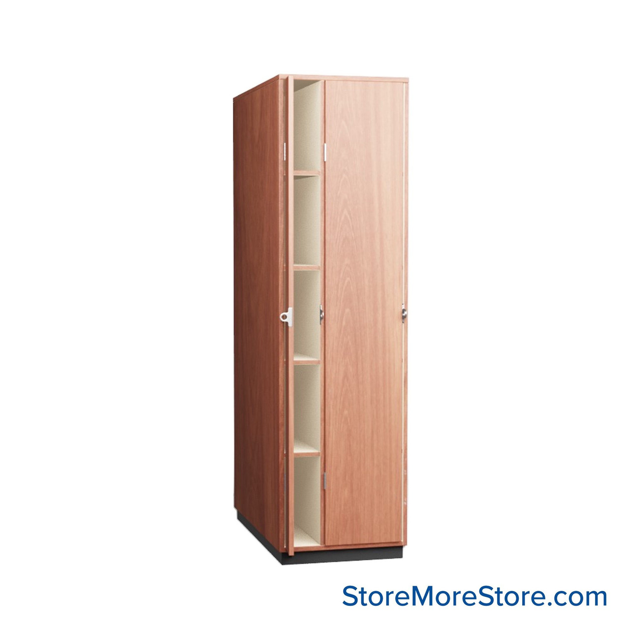 Instrument Storage Cabinets, 23" W, Five 15"H & Five 15"H Compartments, Laminate Doors Swinging Left