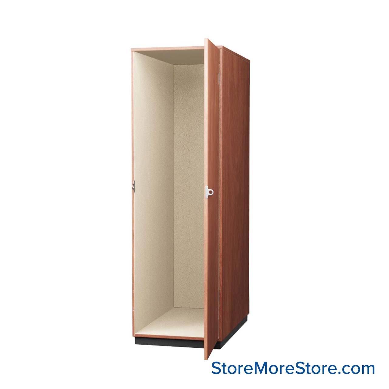 Instrument Storage Cabinets, 27" W, One 78.375"H Compartments, Laminate Doors Swinging Right