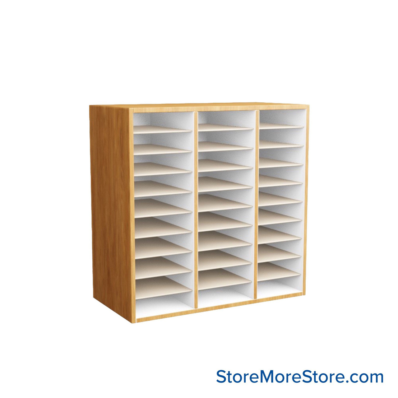 Folio Cabinet, 36" W x 36" H, Open Folio Storage, 3 Columns