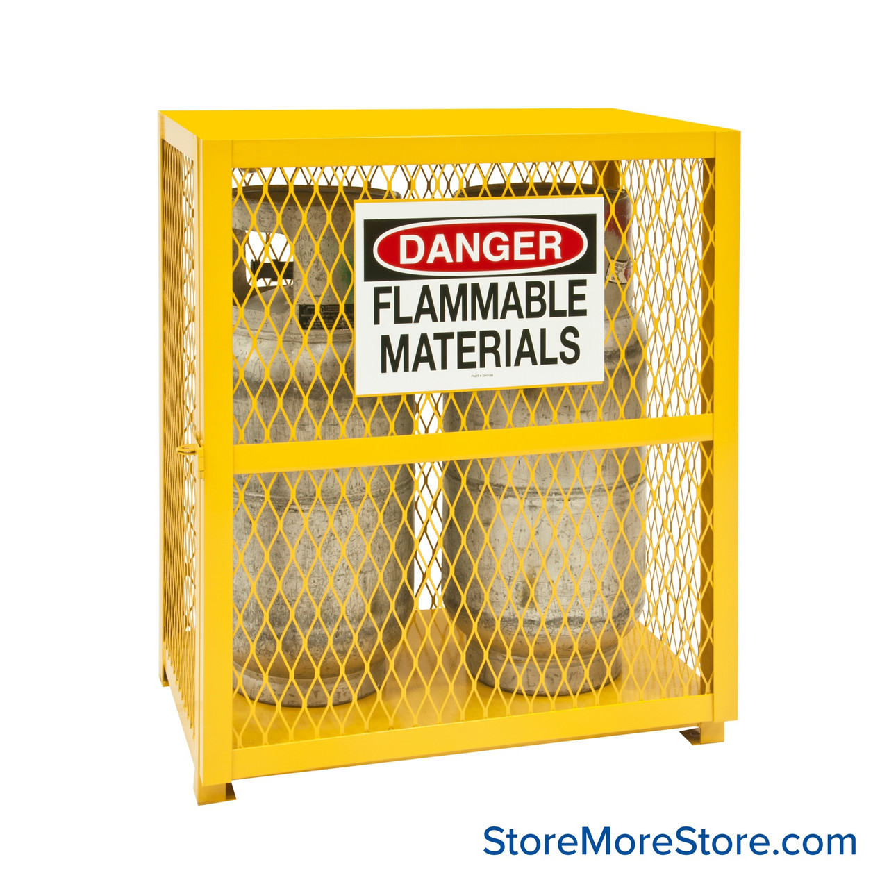 Gas Cylinder Cabinet, 30" W x 20" D x 33.5" H, Vertical, 2 Cylinders Storage