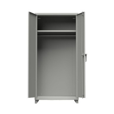 Metal Wardrobe Cabinet, 36" W x 75" H, Padlock HASP