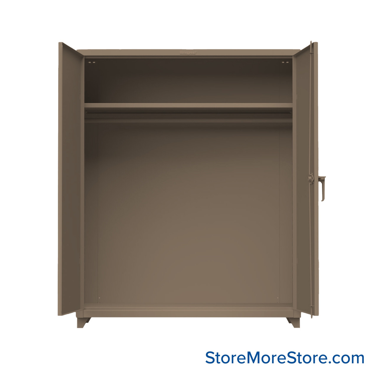 Metal Wardrobe Cabinet, 60" W x 75" H, Advanced Digital Lock