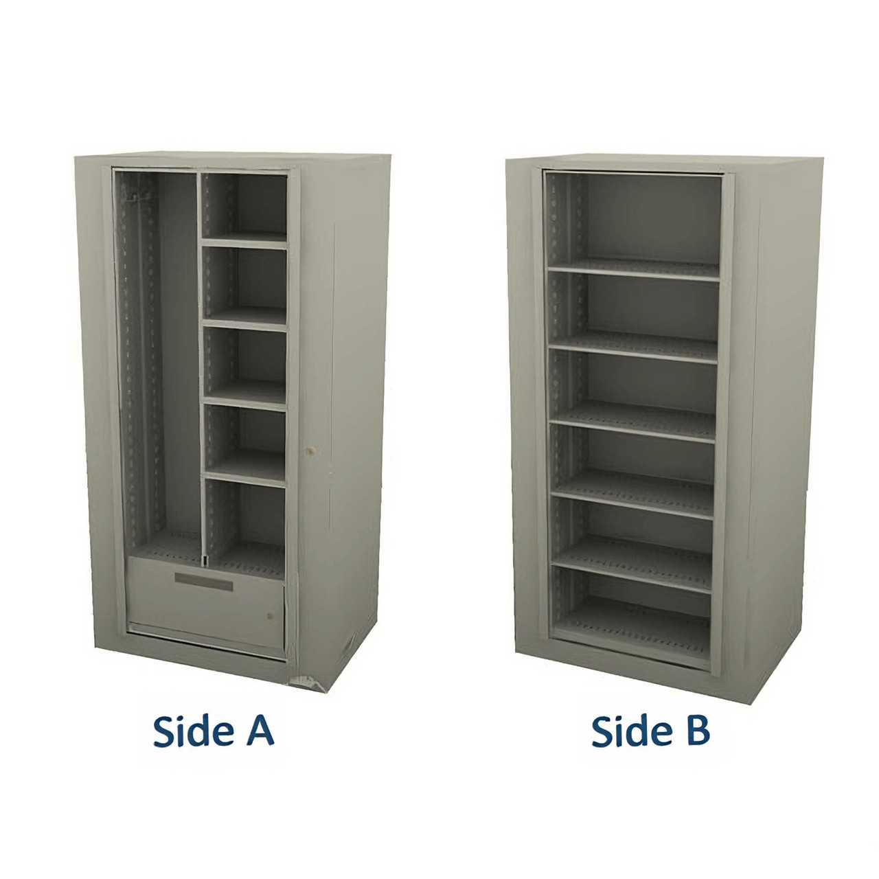 Rotating Wardrobe Cabinet, 72" High