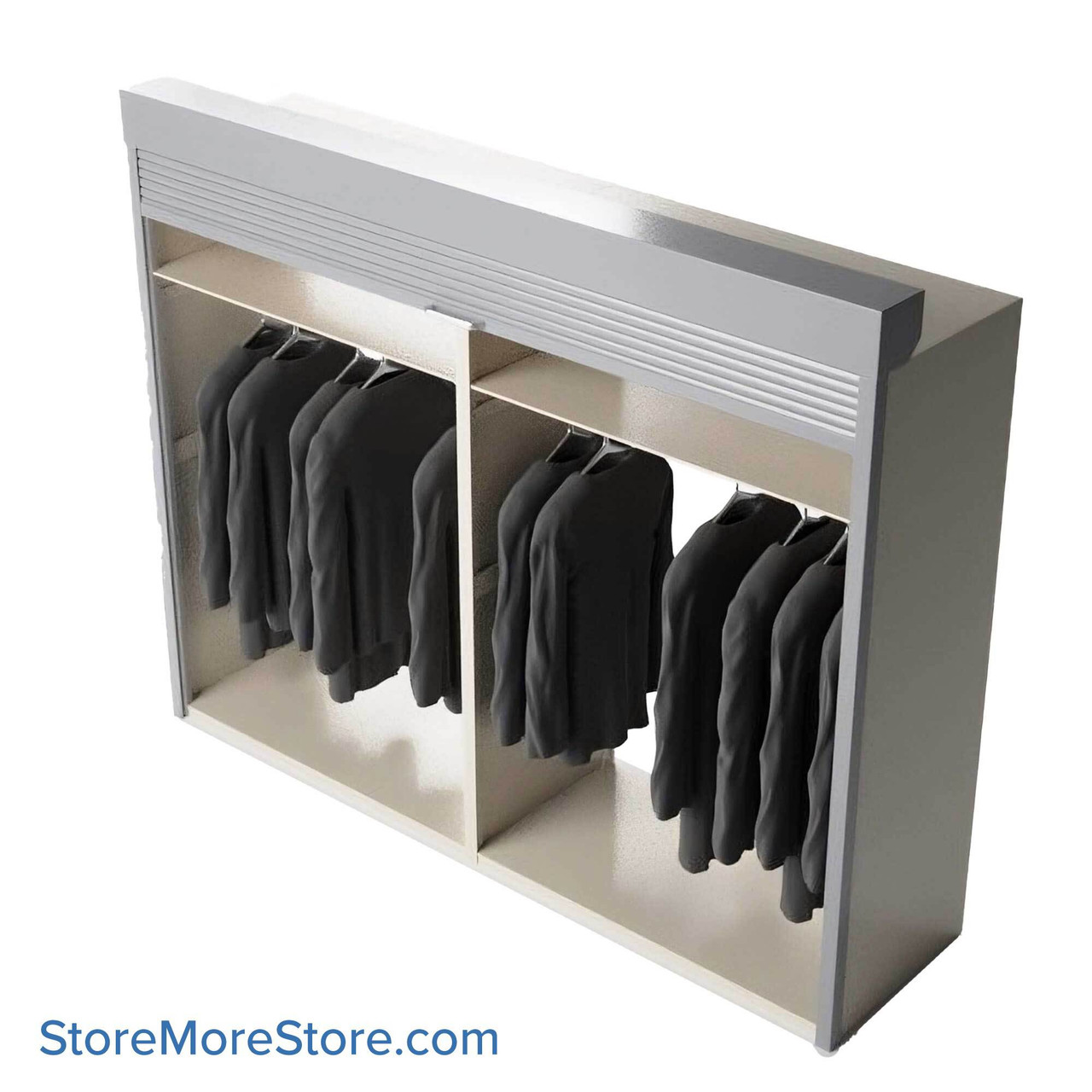 Hanging Clothes Cabinet, 96" W x 88" H