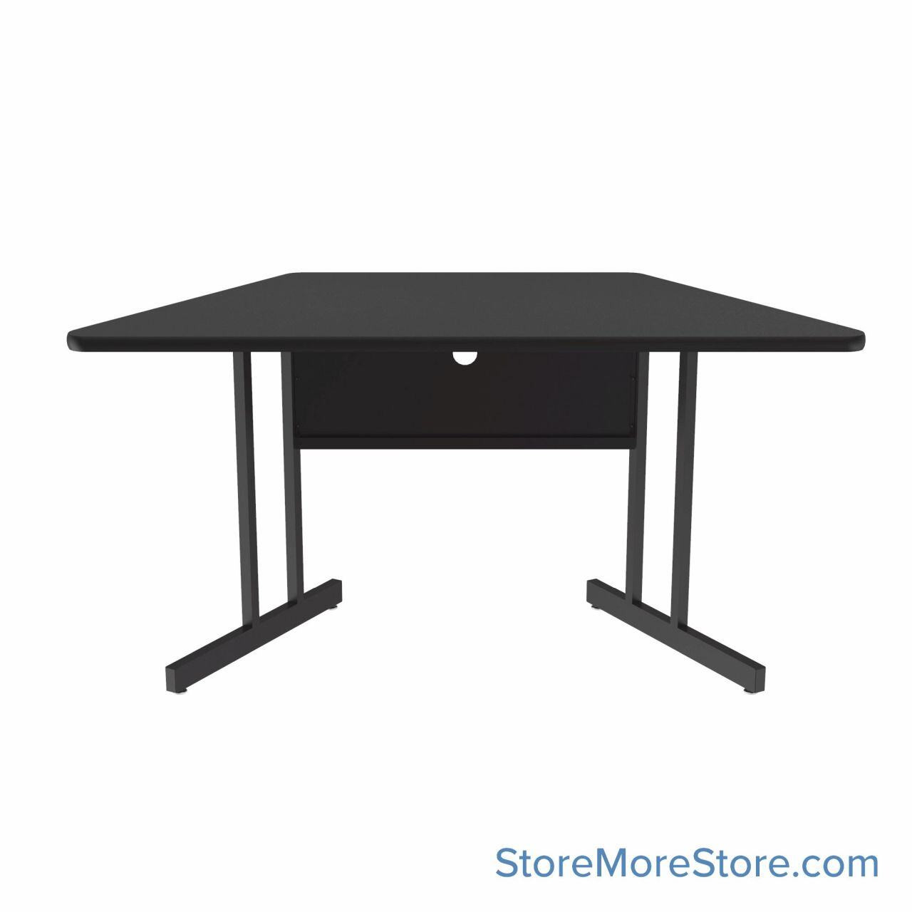 Folding Student Desks, 60" W x 30" D, Trapezoid