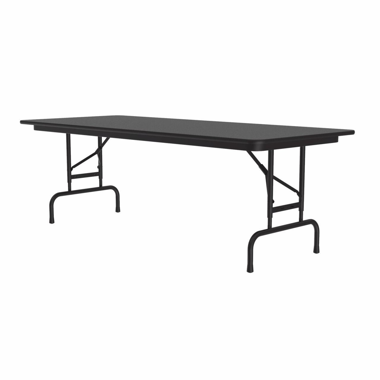 Folding Adjustable Height Tables, 60" W x 30" D