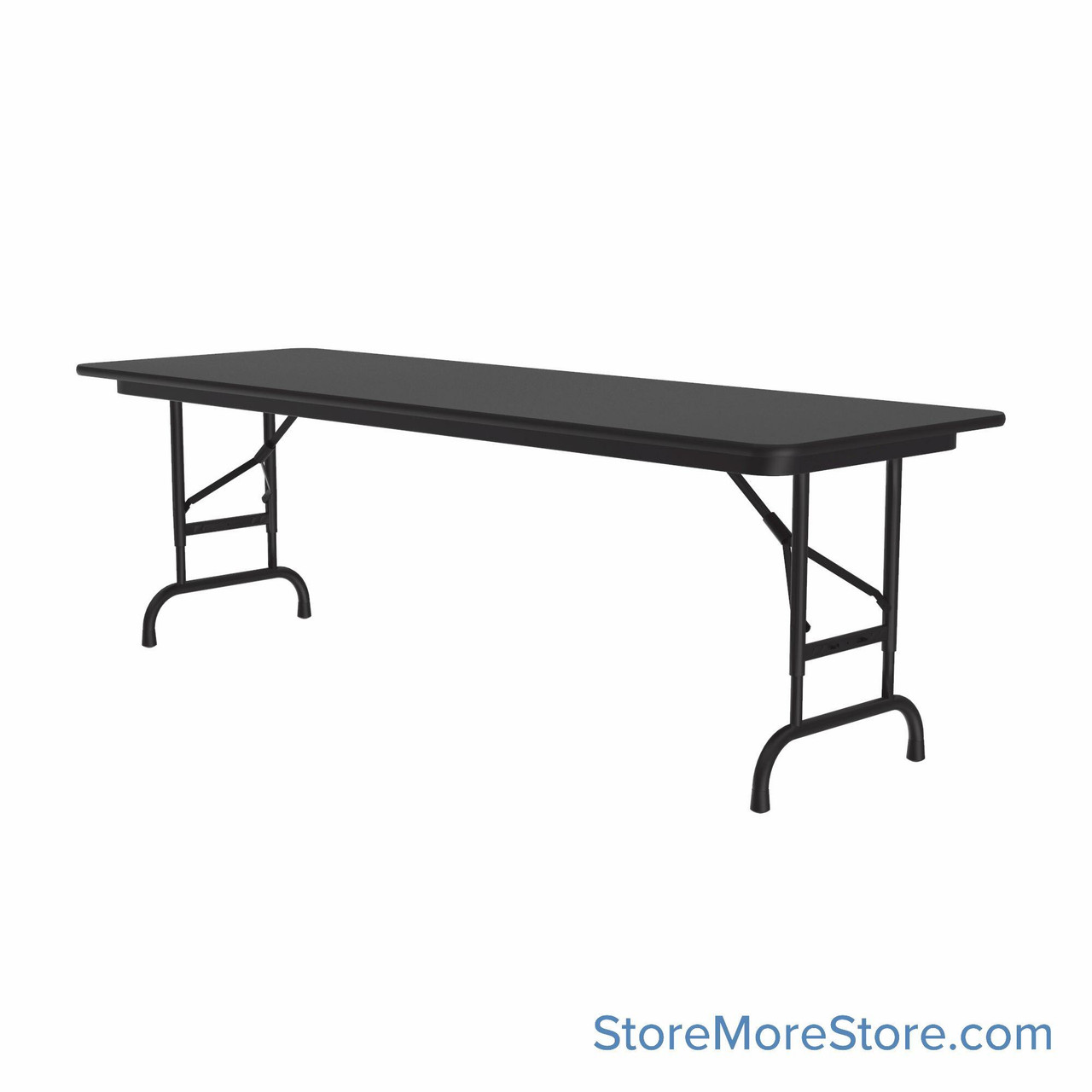 Adjustable Folding Tables, 60" W x 24" D
