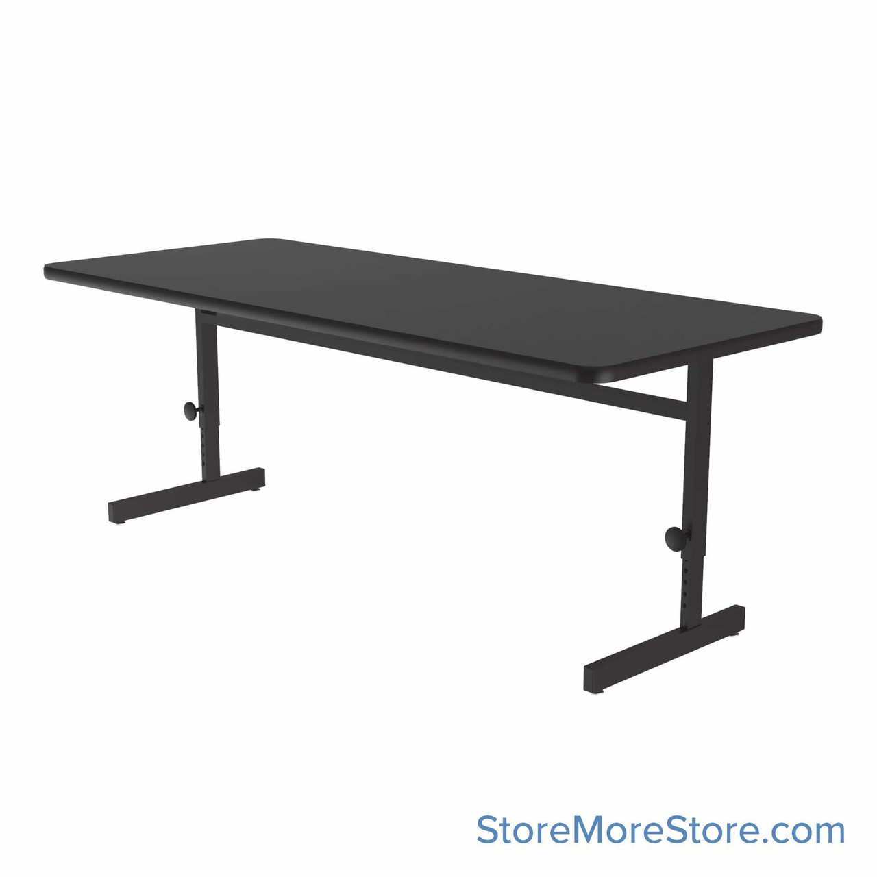 Adjustable Folding Desks, 60" W x 30" D, Rectangular