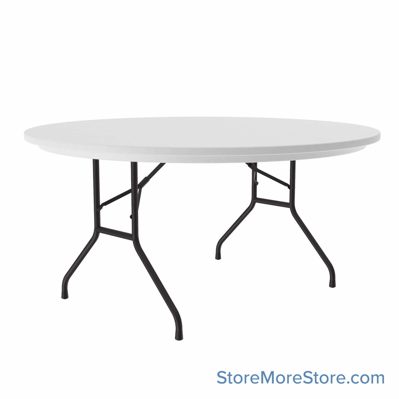 Plastic Folding Tables, 60" W x 60" D, Round