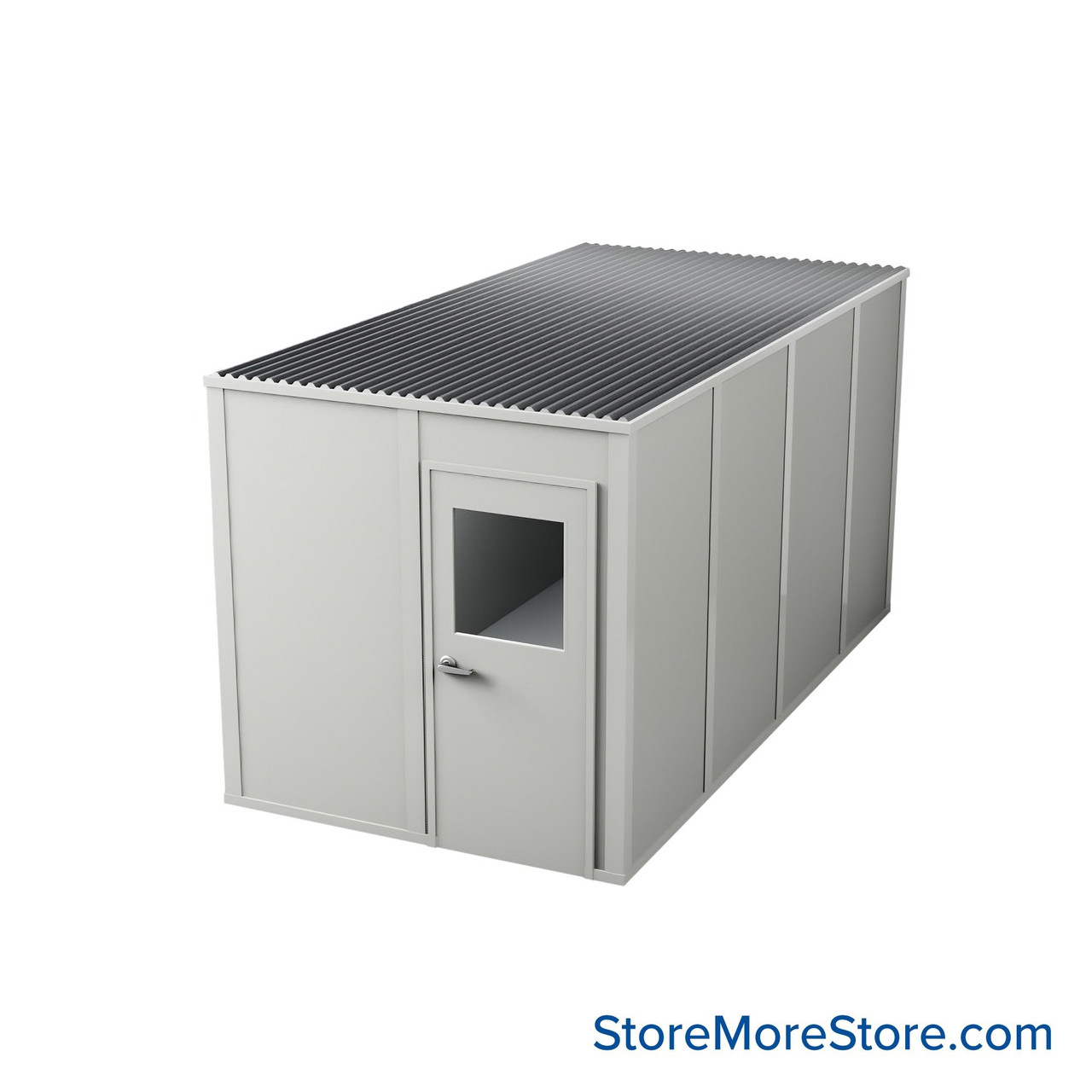 Modular Inplant Office, 97.25" W x 193.25" D x 96" H, 3 Walls